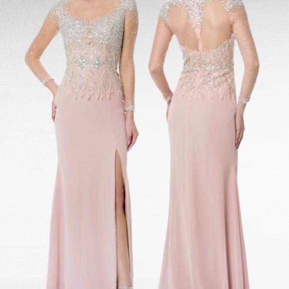 Terani Couture Dresses & Skirts - TERANI COUTURE | Blush Pink Divinity Bridal Sequins& Beads Formal Maxi Gown